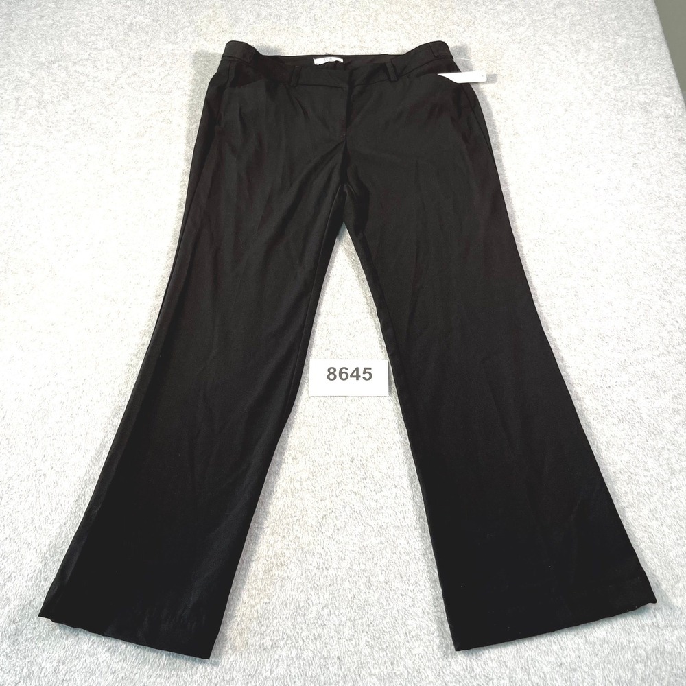 Joe B by Joe Benbasset Dress Pants Womens 9 Black Flat Front Formal Business
